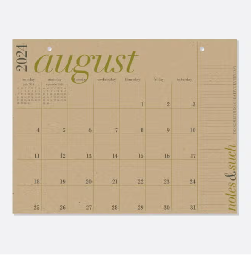 2024 Great Big 12 Month Calendar by Paper Source Beach House Greetings