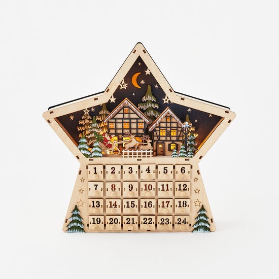 One Hundred 80 Degrees Star Advent Calendar with Timer Beach House